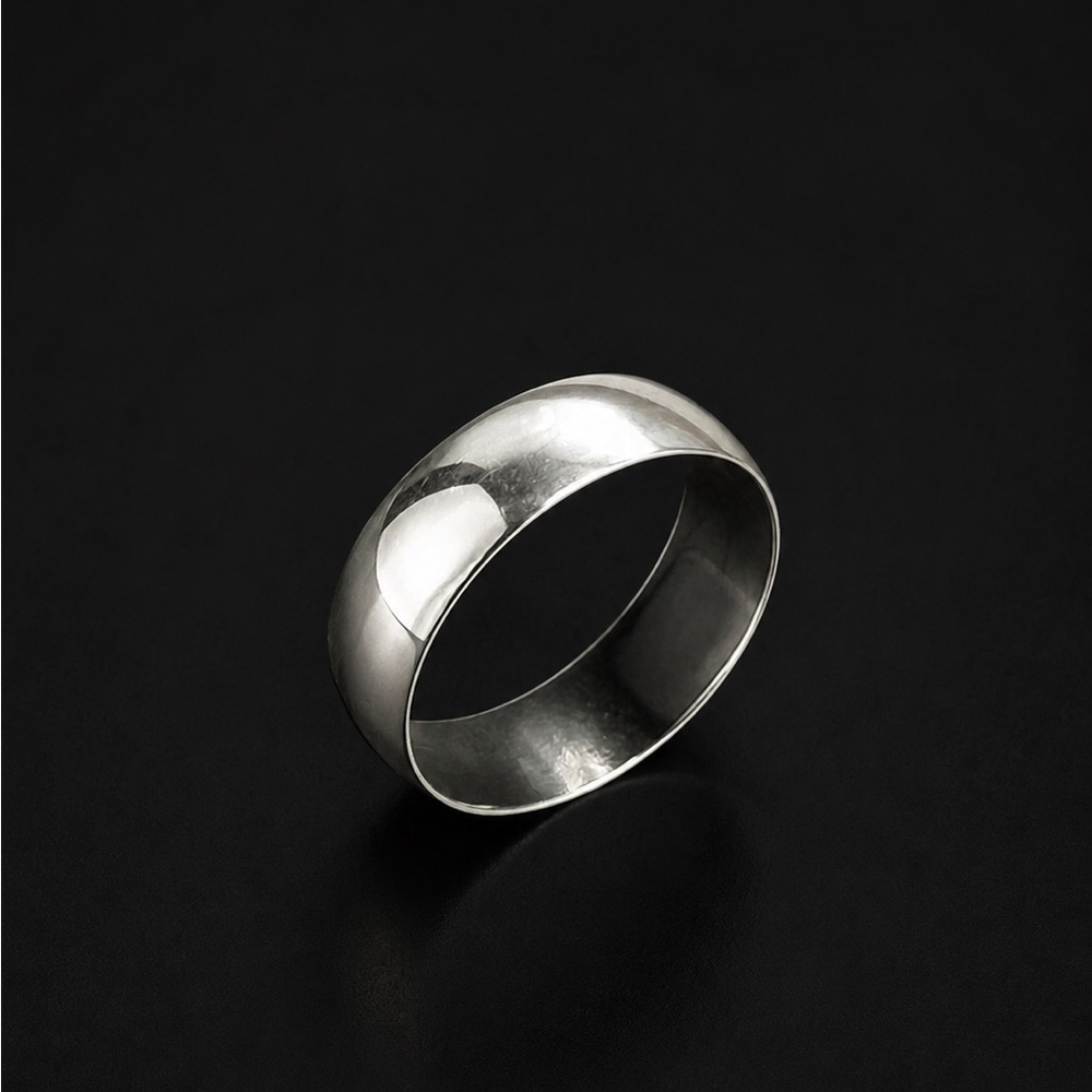 925 Sterling Silver Classic Men’s Band Ring - Size 10